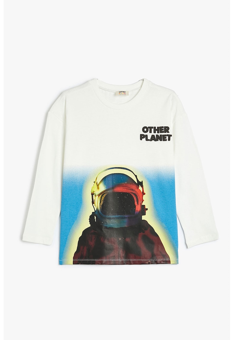 Bluza din bumbac cu imprimeu