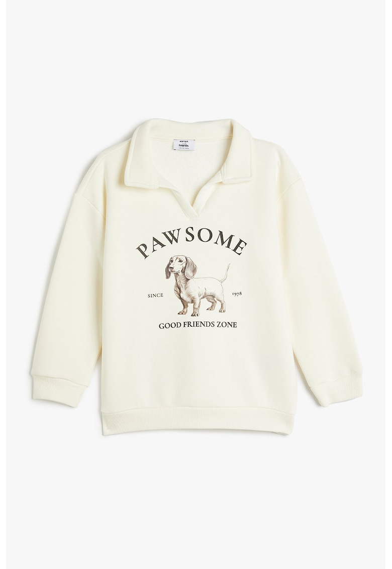 Bluza din bumbac cu imprimeu