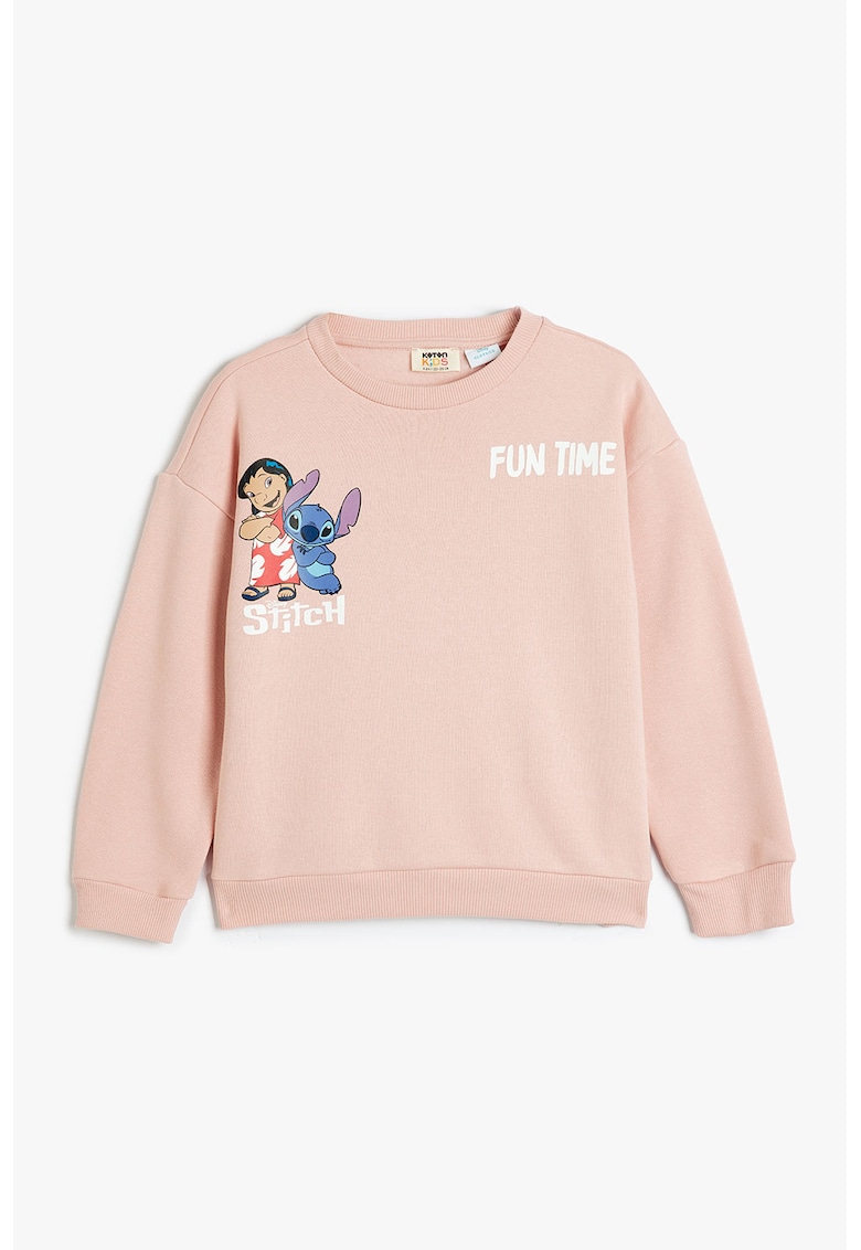 Bluza de trening cu imprimeu cu Stitch