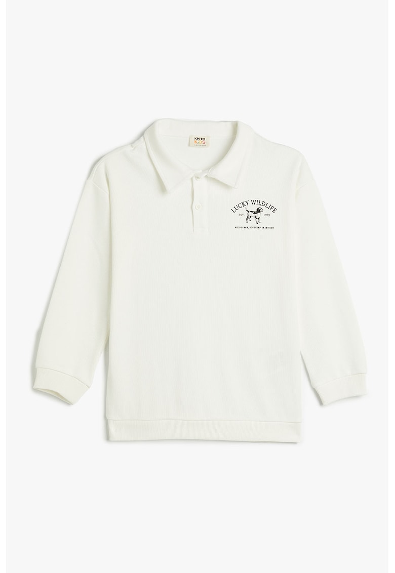 Bluza din bumbac cu imprimeu