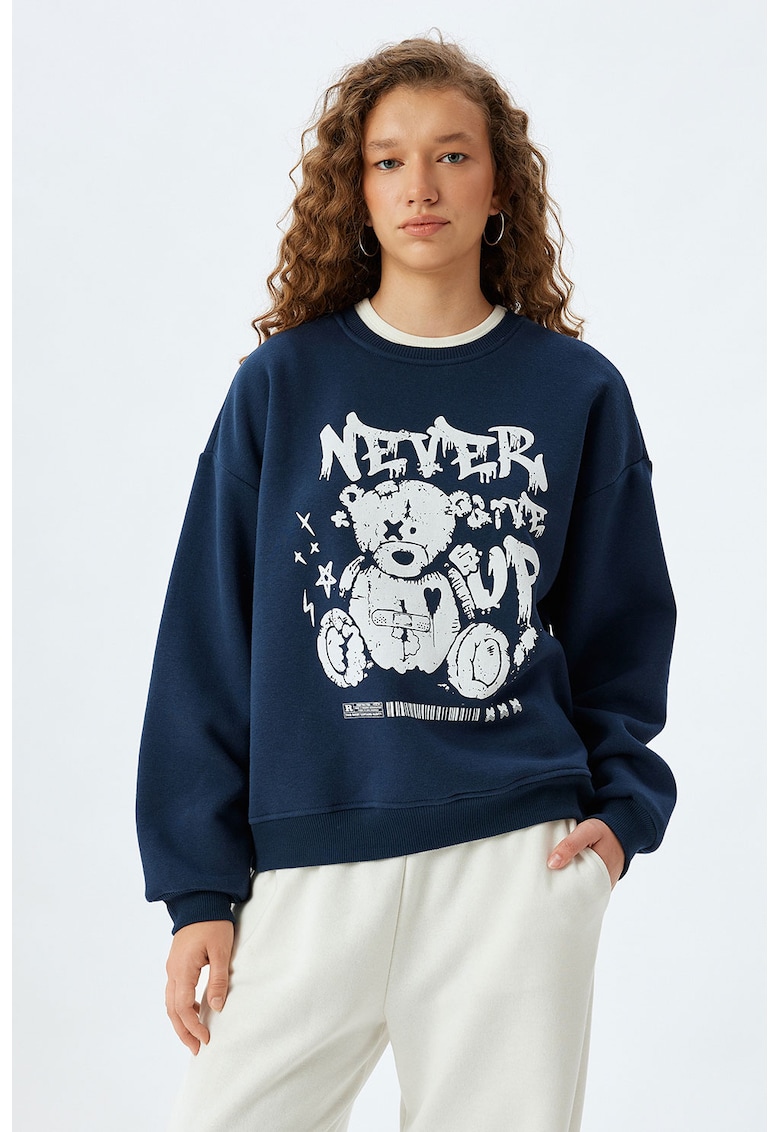 Bluza de trening lejera cu imprimeu