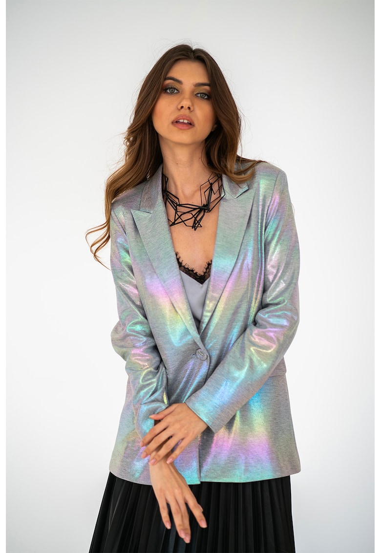 Sacou cu aspect holografic Miriam