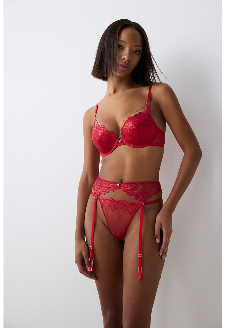 Sutien push-up cu lant detasabil