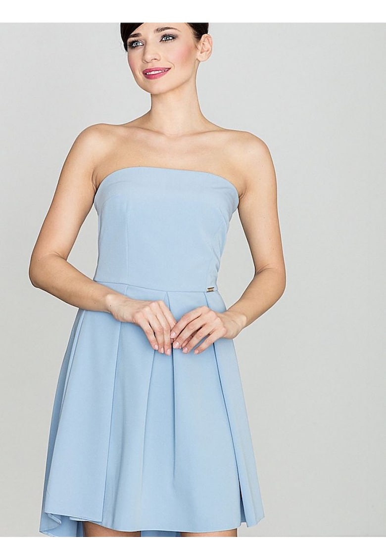 Rochie de cocktail - Albastru - Poliester -