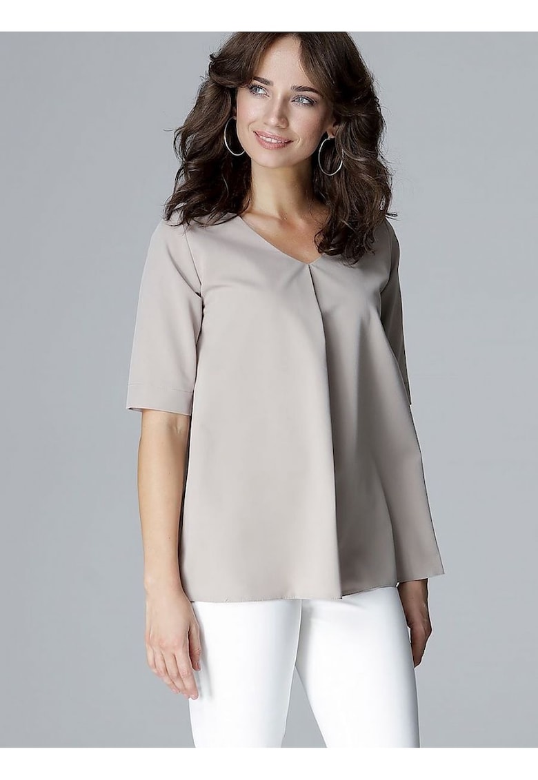 Bluza dama bej - poliester - croiala lejera