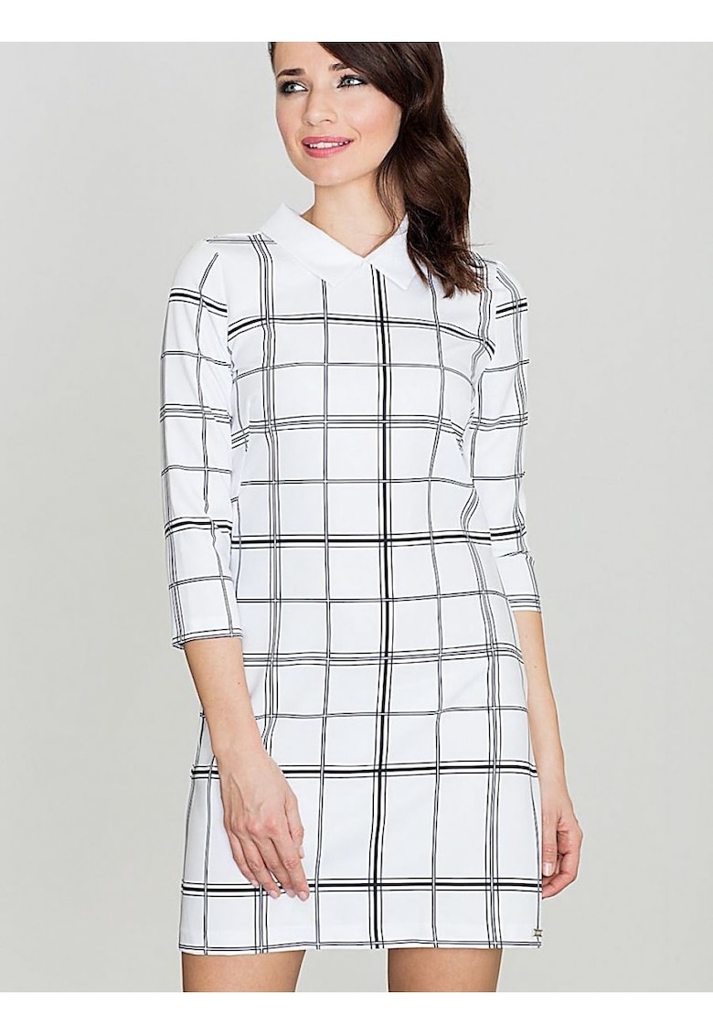 Rochie midi - Poliester - De zi - Alb