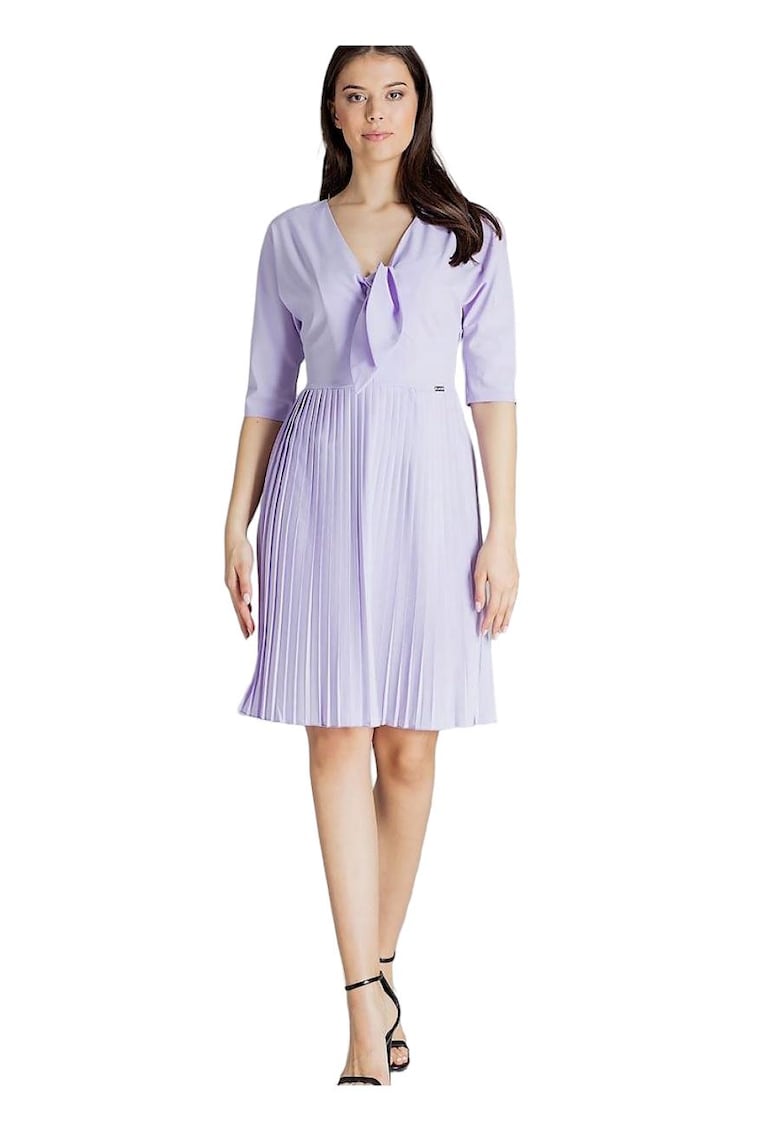 Rochie cocktail -  Poliester/Elastan - Mov -