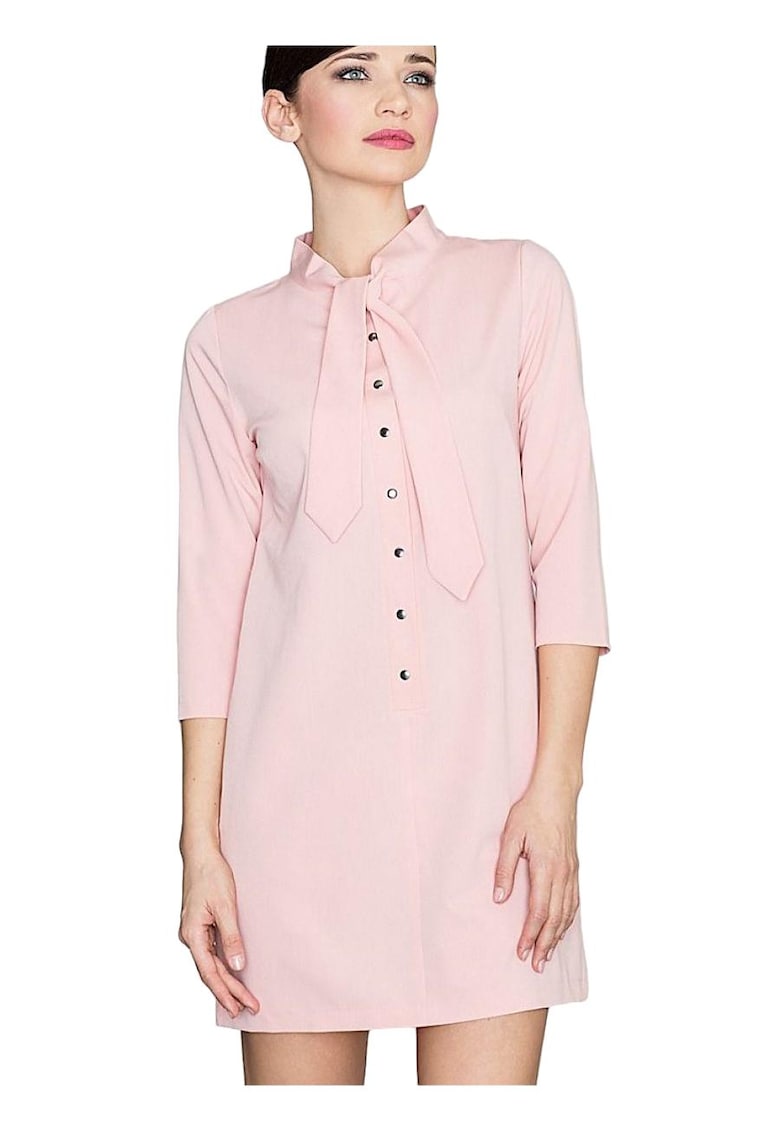 Rochie - Viscoza - Roz - De zi -