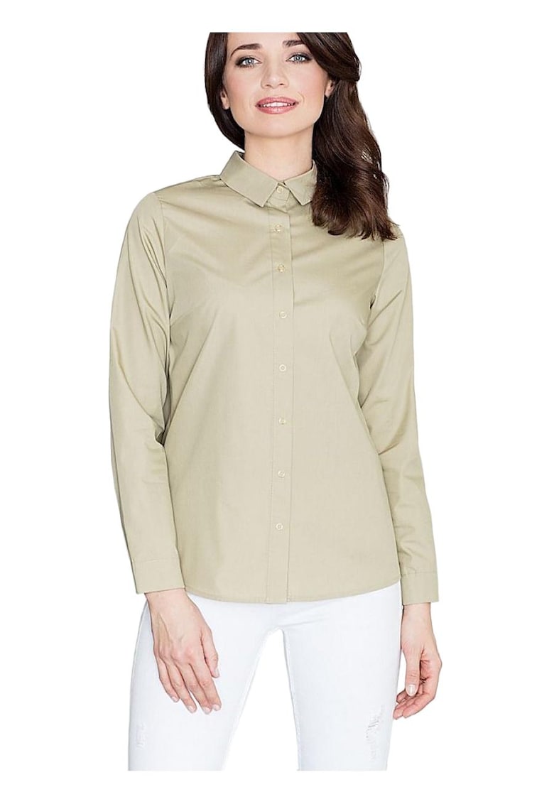 Camasa dama - verde - bumbac 55% poliester 45%