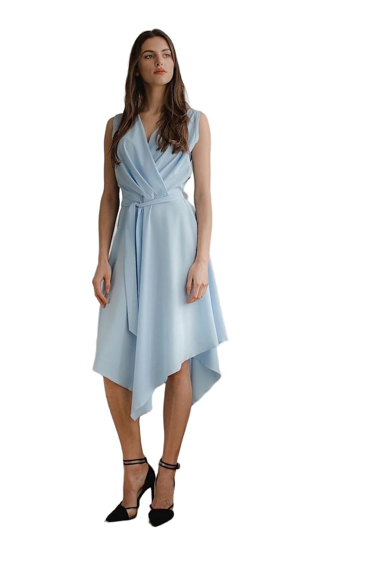 Rochie de cocktail 5902194381109 -  Poliester/Elastan - Albastru -