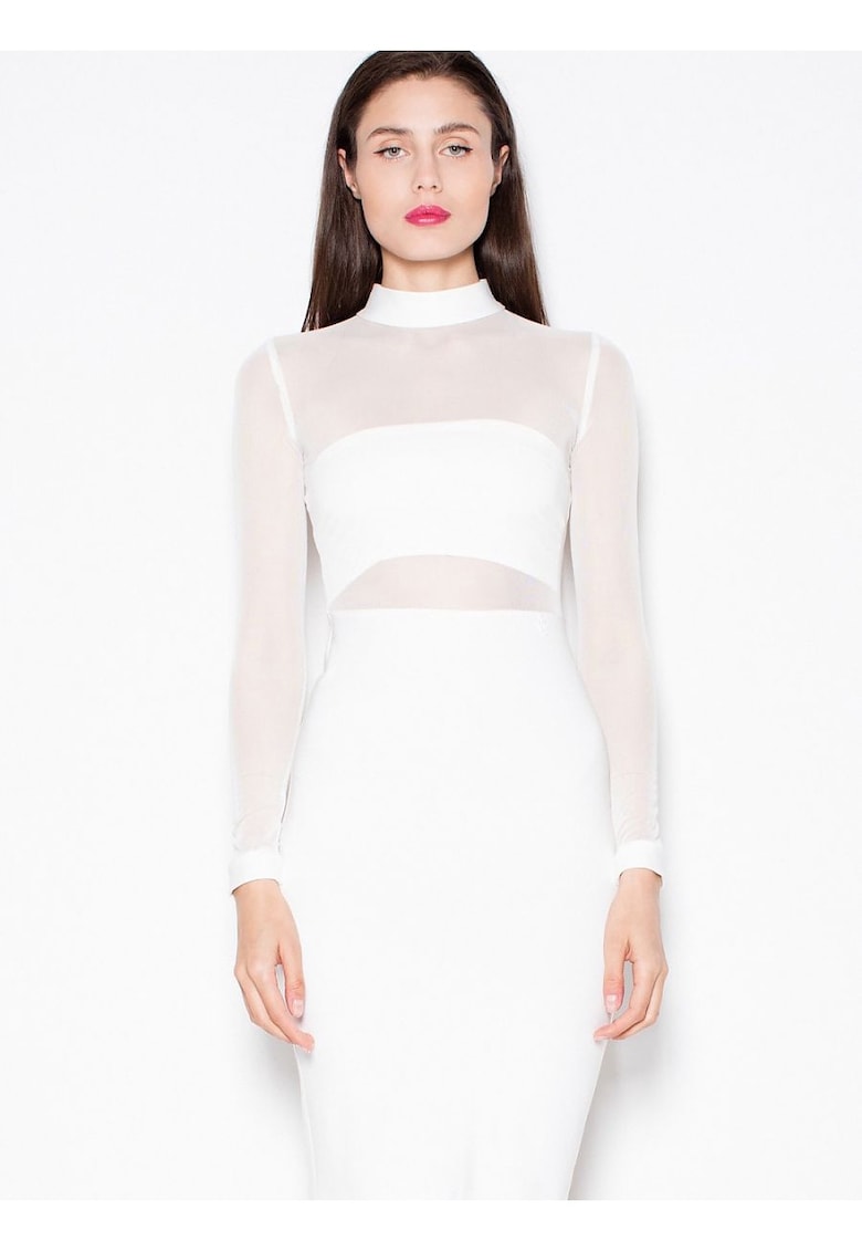 Rochie de seara alb - maneci - Alb
