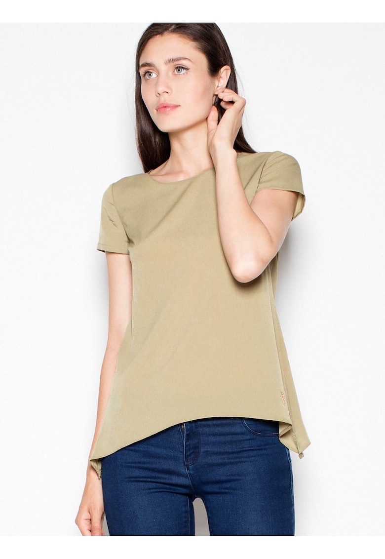 Tricou dama simplu - verde - material usor - aerisit