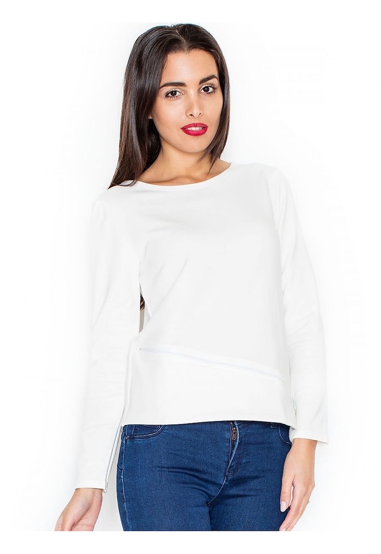 Bluza dama eleganta - maneci lungi - bej - bumbac 95% elastan 5% Bluza dama eleganta - maneci lungi - bej - bumbac 95% elastan 5%