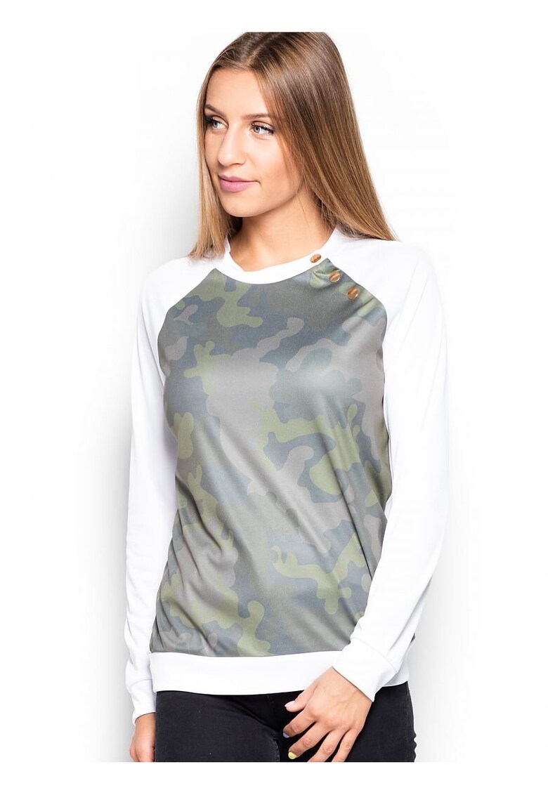 Bluza dama alb - material confortabil -