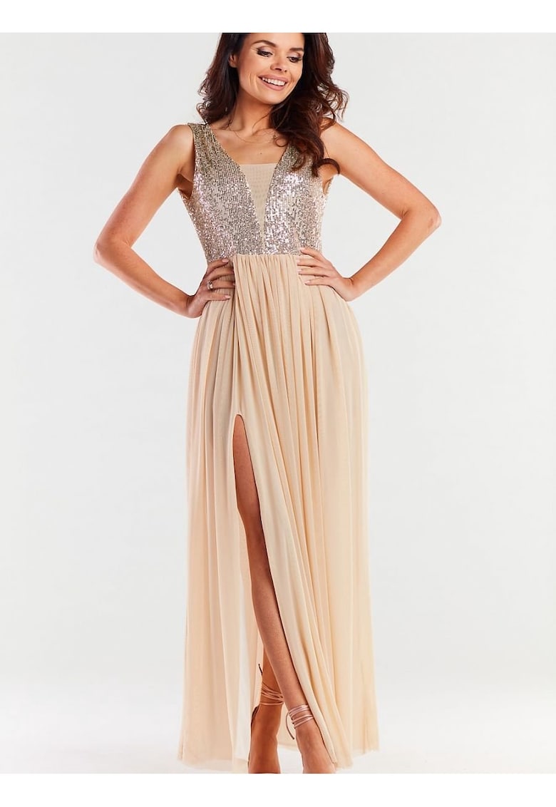 Rochie lunga - bej