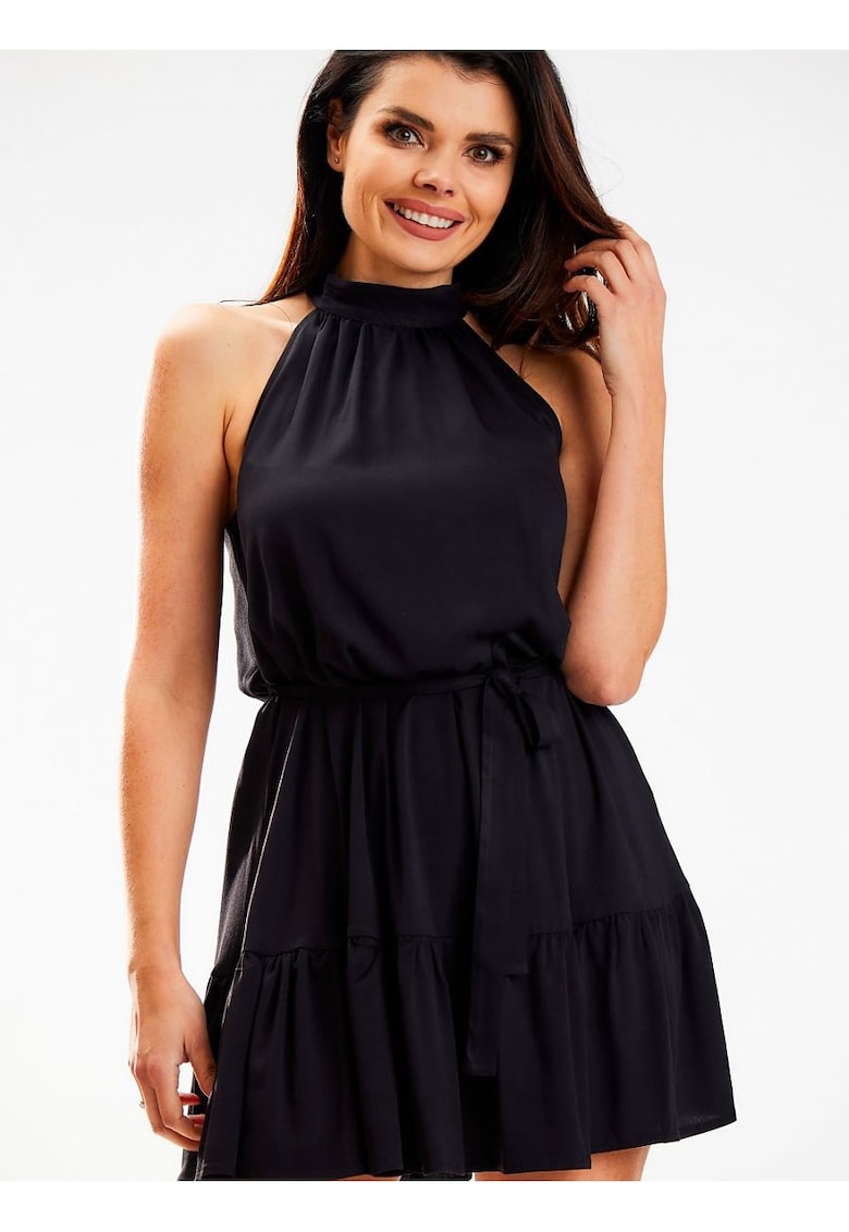 Rochie de zi cu zi - casual - confortabil - negru - bumbac