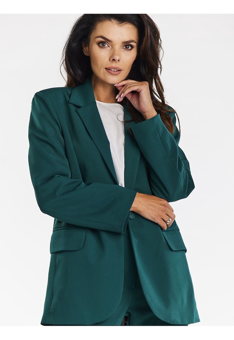 Jacheta eleganta - verde - material de inalta calitate - potrivire lejera
