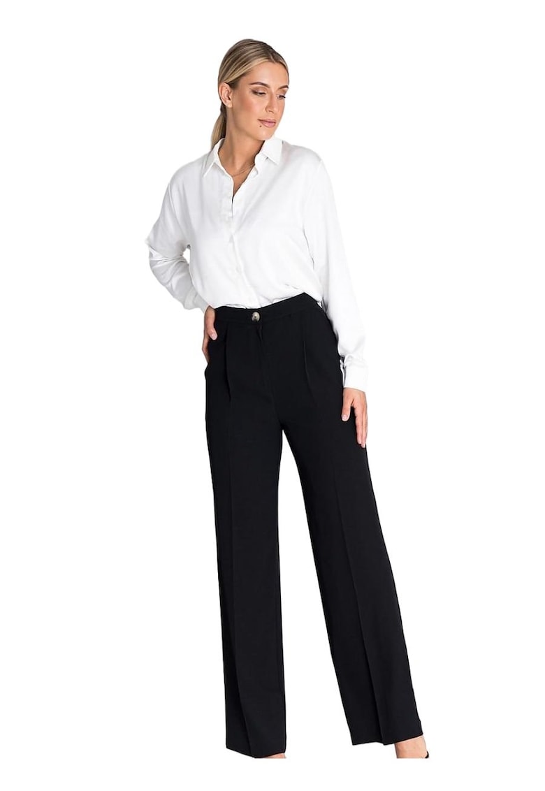 Pantaloni dama - Poliester - Negru Pantaloni dama - Poliester - Negru