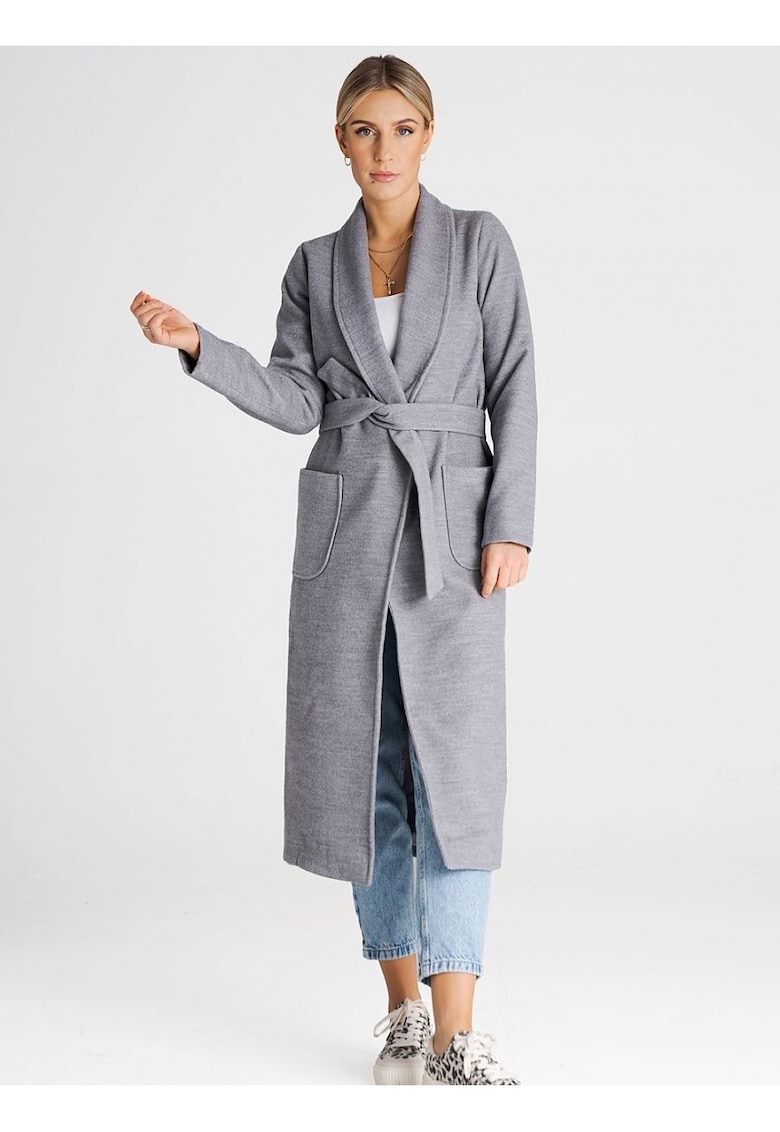 Cardigan de dama - Sanou - gri -