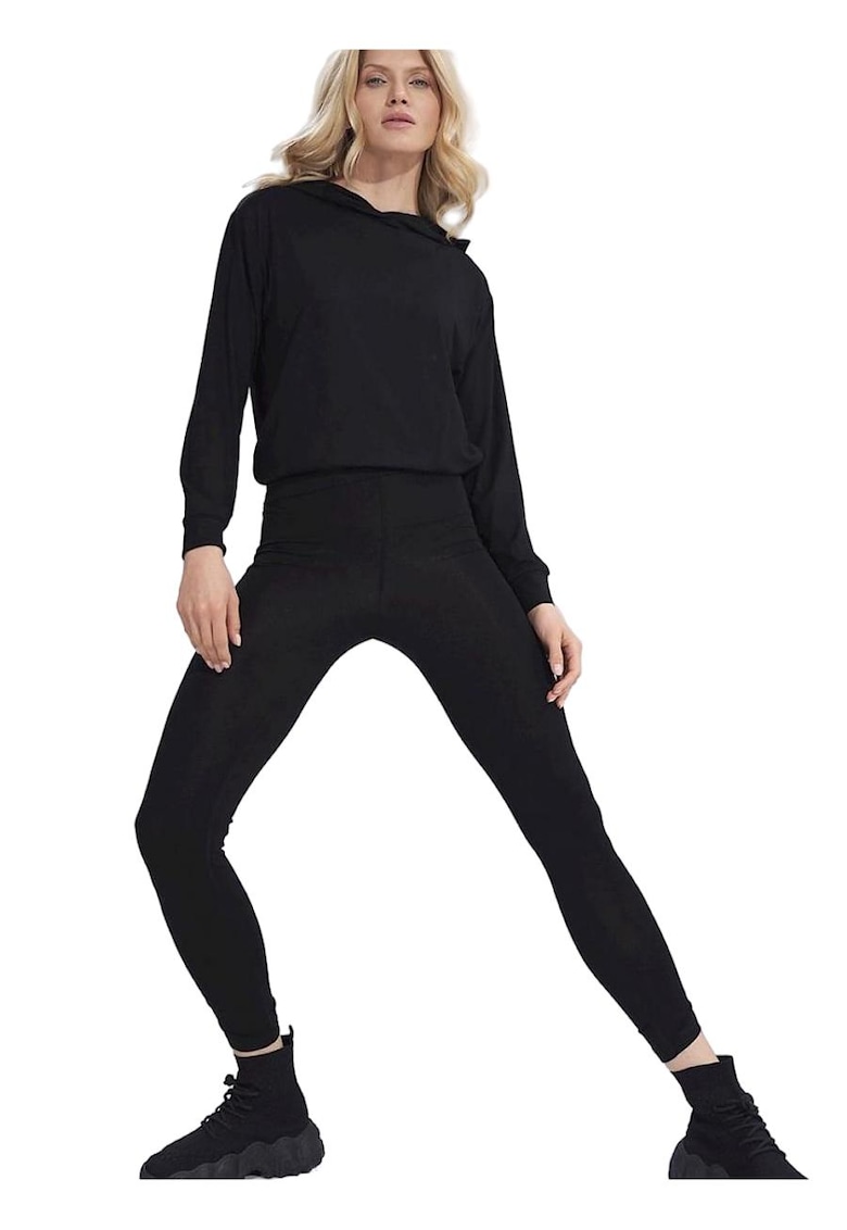 Pantaloni dama - Viscoza/Elastan - Negru