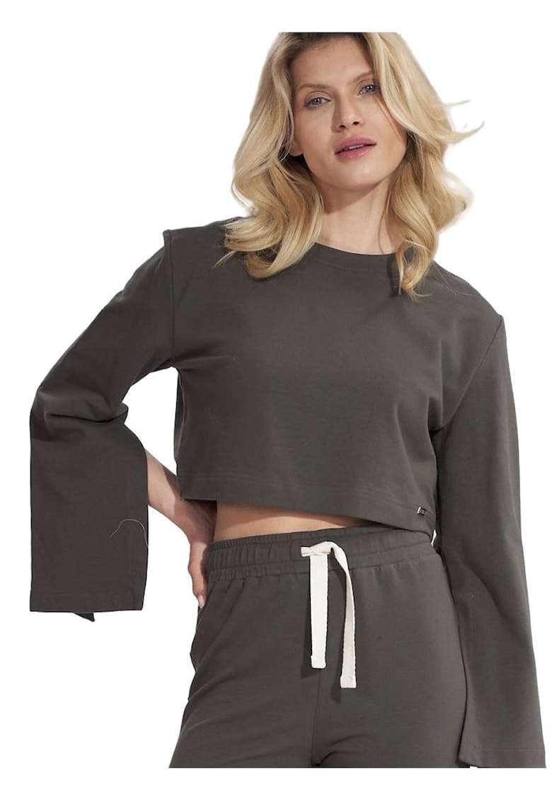 Bluza dama -  Bumbac/Elastan - Verde -