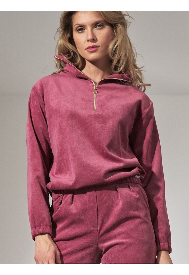 Pulover dama -  poliester - roz