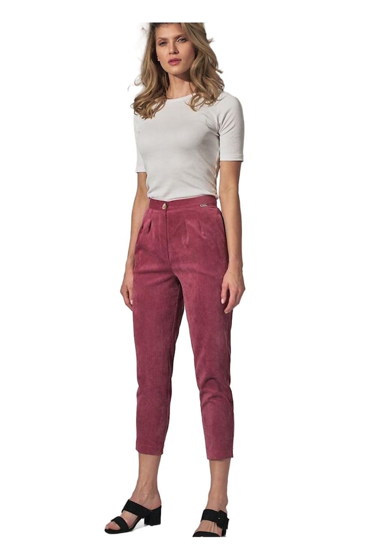 Pantaloni dama - Roz - Poliester/Nylon