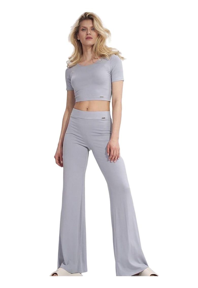 Pantaloni dama - Viscoza - Gri