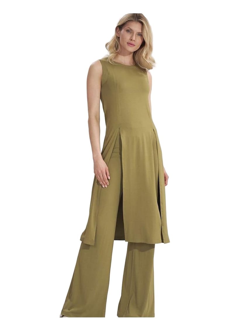 Rochie tunica verde - viscoza -