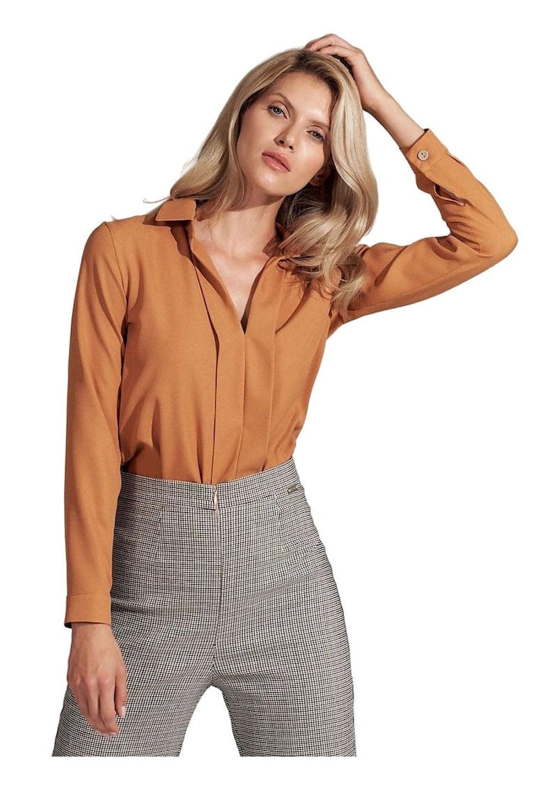 Bluza dama - Viscoza/Poliester - Maro