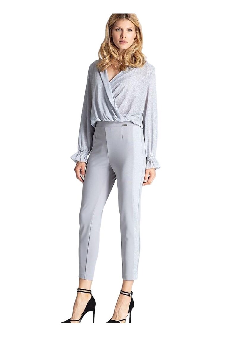 Pantaloni dama - Gri - Poliester/Elastan