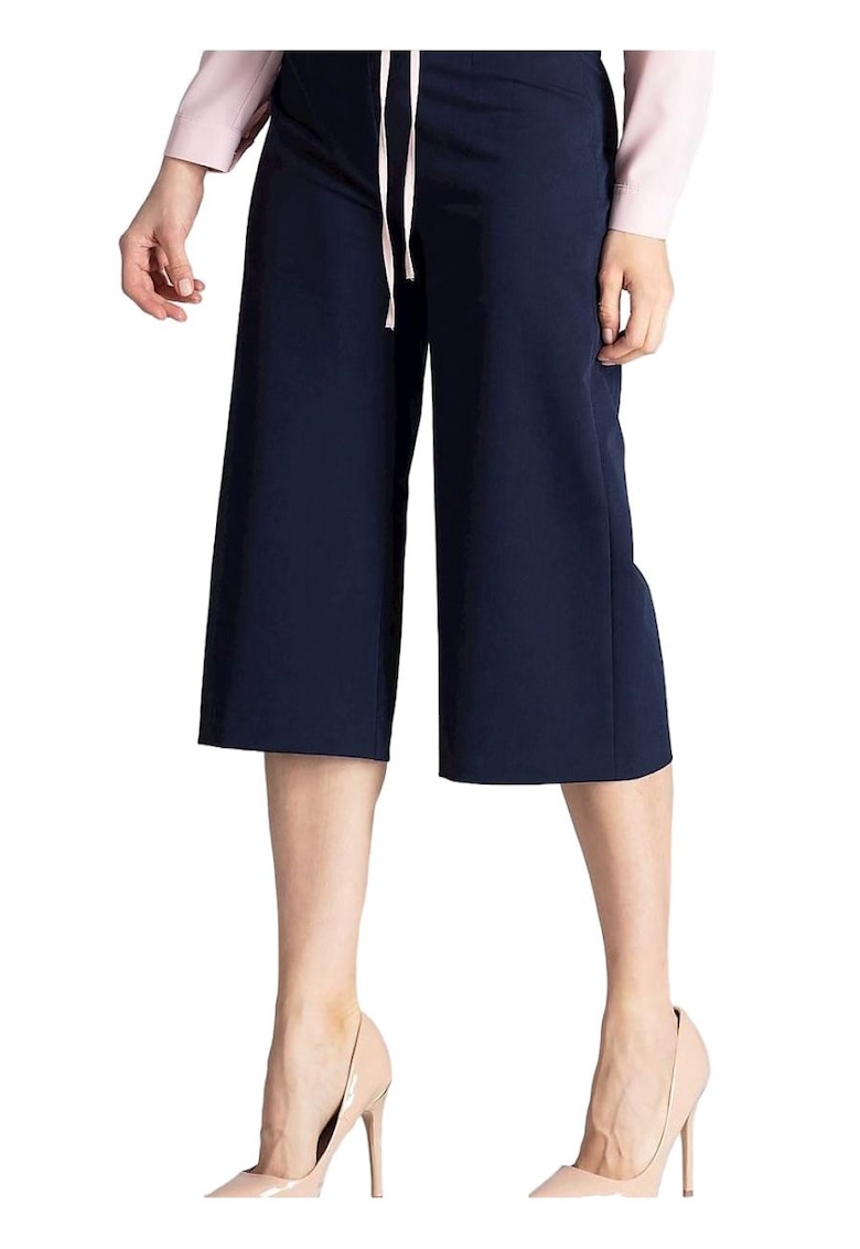 Pantaloni pentru dama - Poliester/Viscoza - Bleumarin