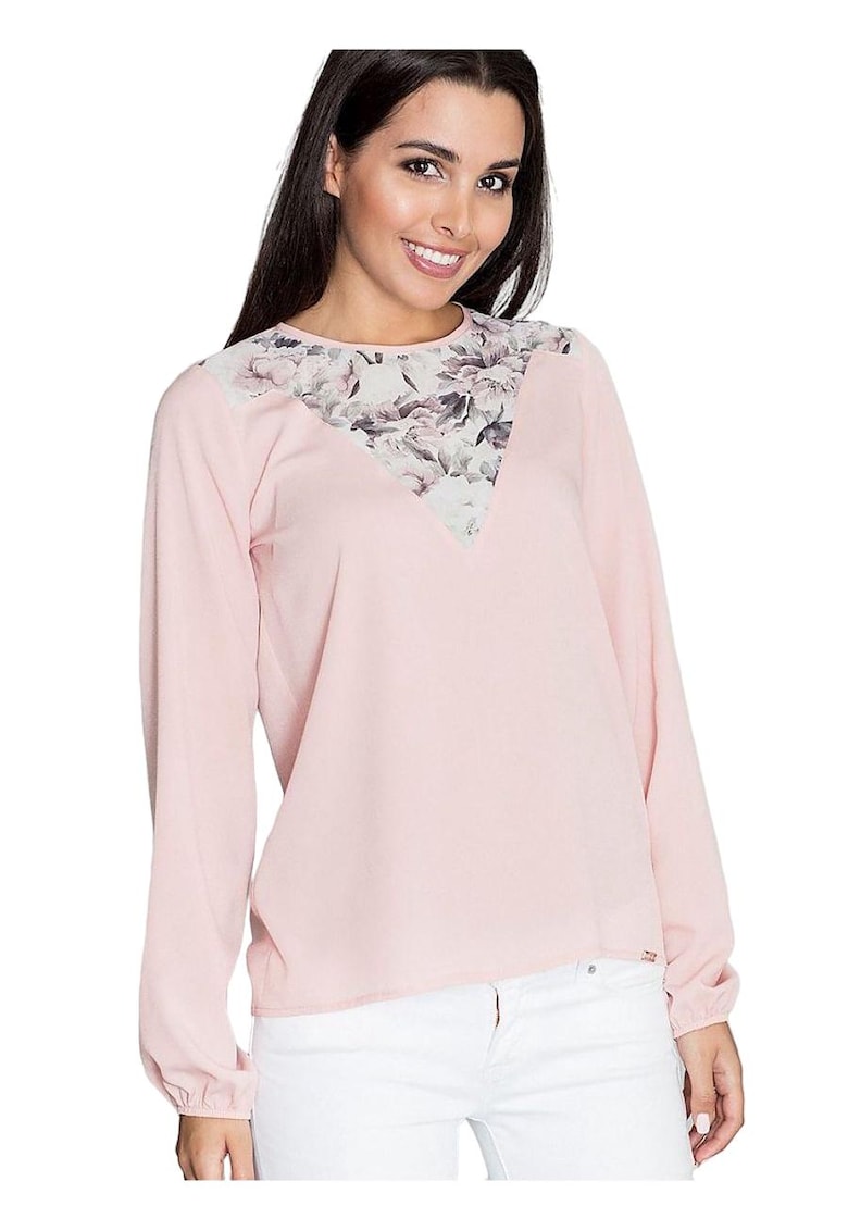 Bluza dama 59021 -  Poliester/Viscoza - Roz