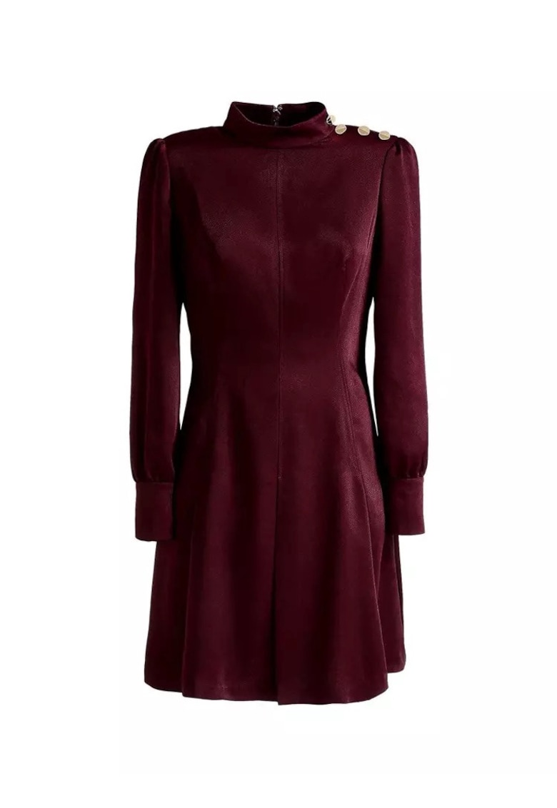 Rochie de dama Amie - poliester - visiniu -