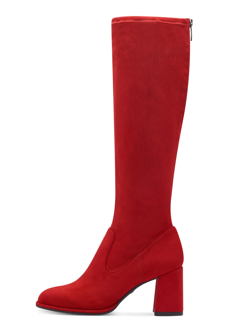 Cizme lungi pana la genunchi din piele intoarsa ecologica