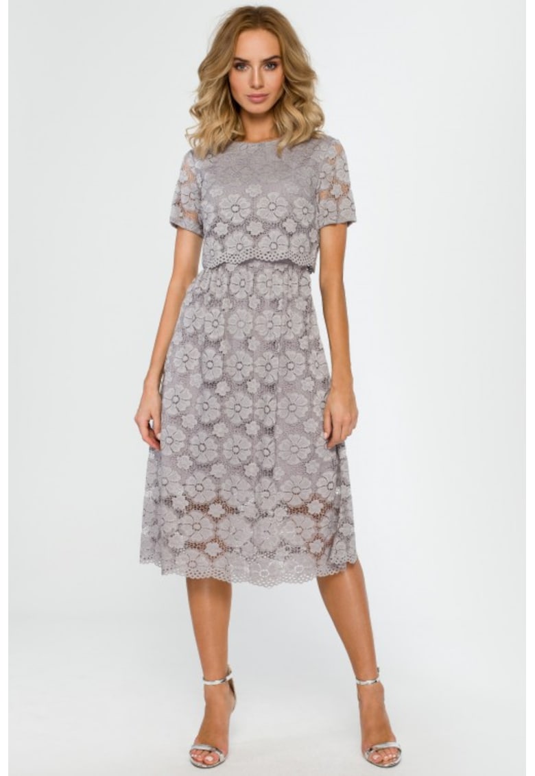 Rochie midi din dantela -