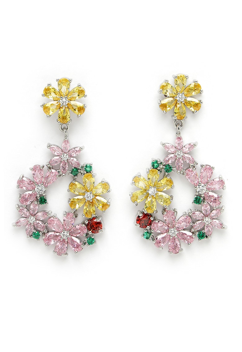 Cercei cu model floral