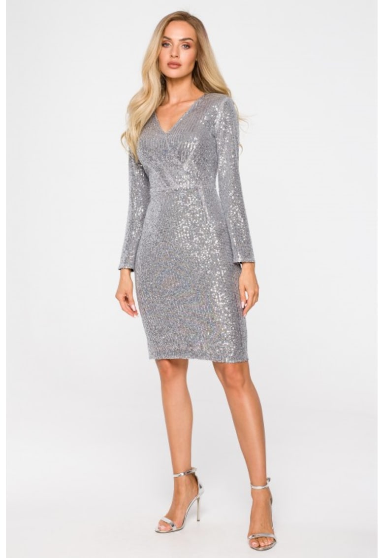 Rochie mulata cu paiete si decolteu -