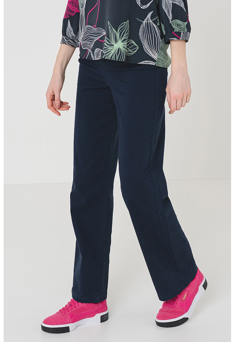 Blugi cu croiala ampla - din amestec de bumbac