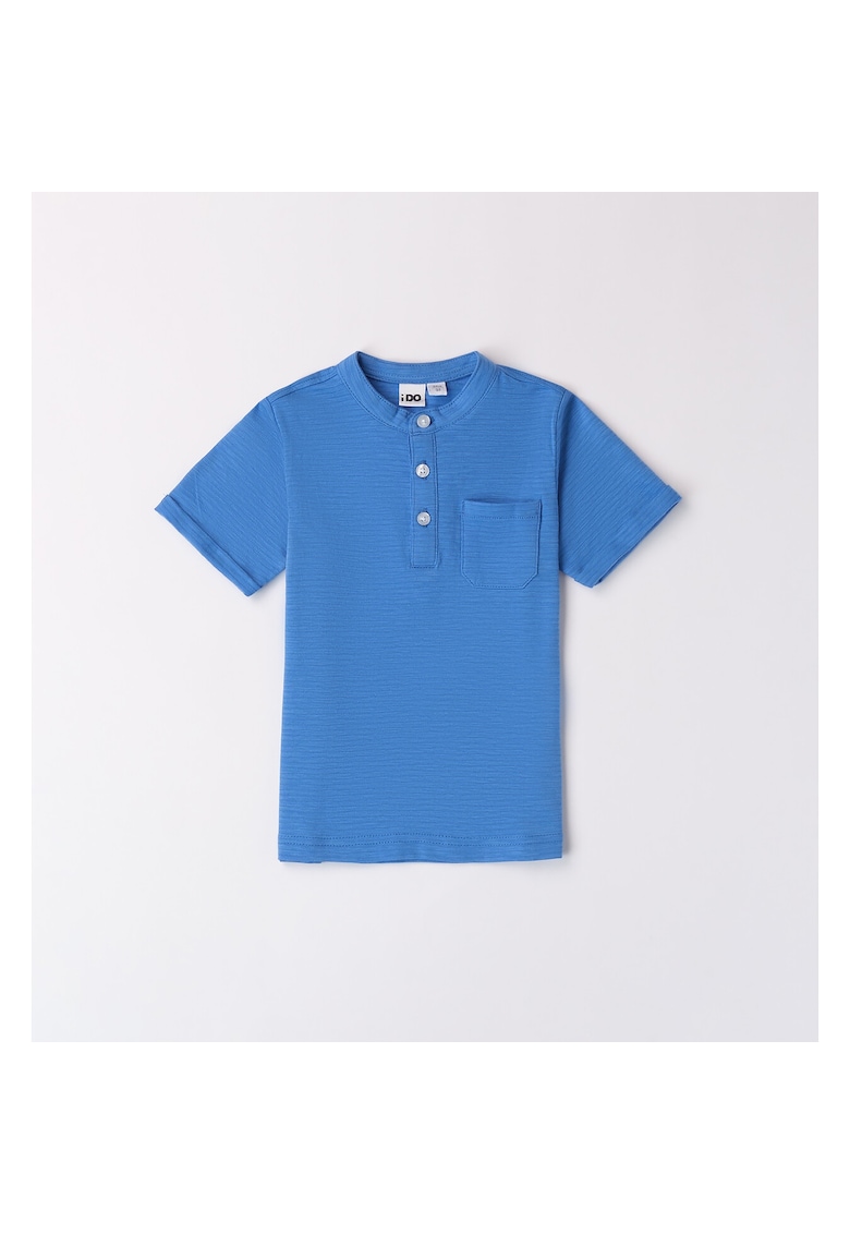 Tricou uni cu nasturi pentru baiat - 4.8677