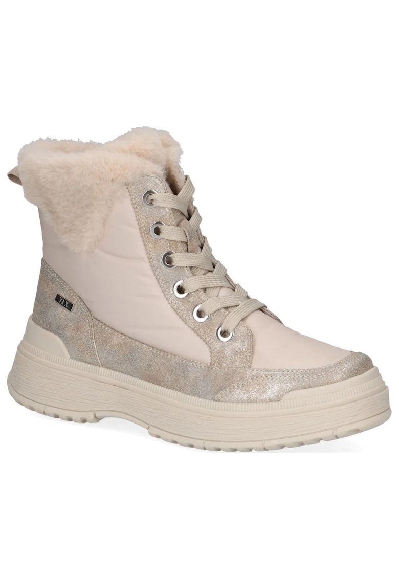 Ghete dama - casual - textil/sintetic - bej