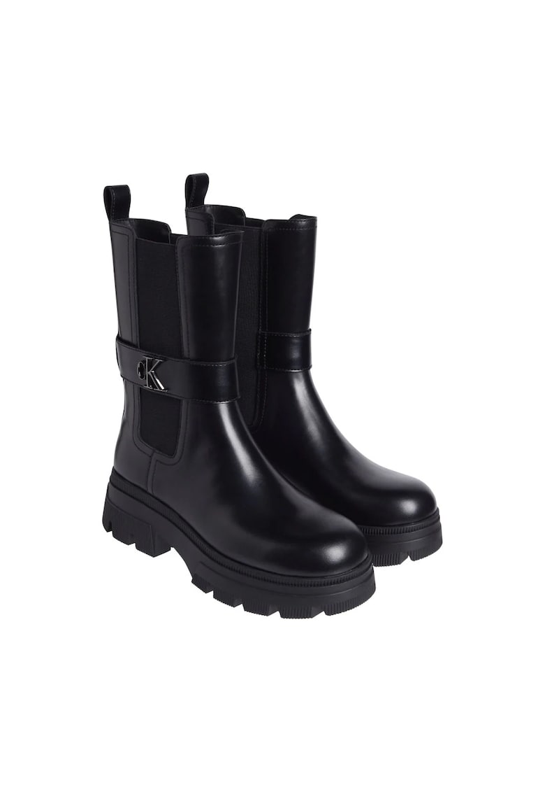 Cizme dama -  casual - piele naturala - negru