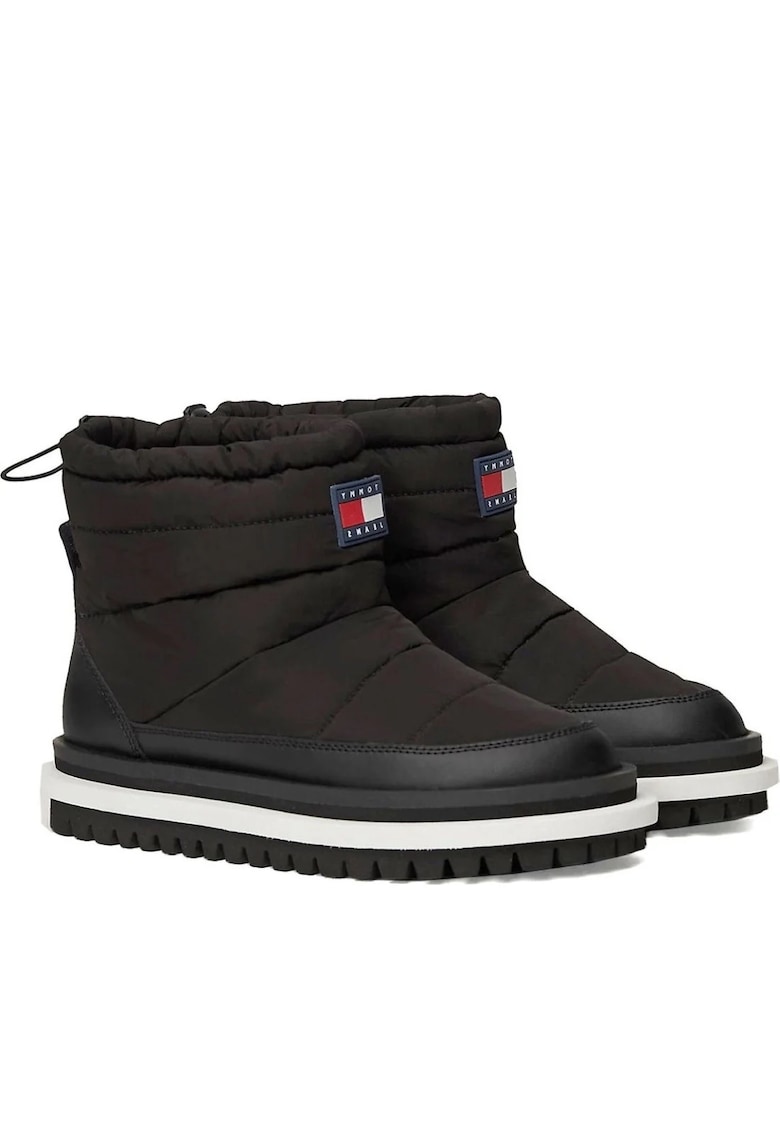 Ghete dama - casual - poliester - negru