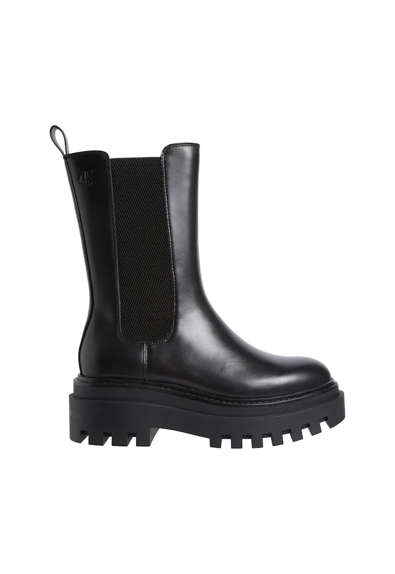Cizme dama - casual - piele naturala - negru -