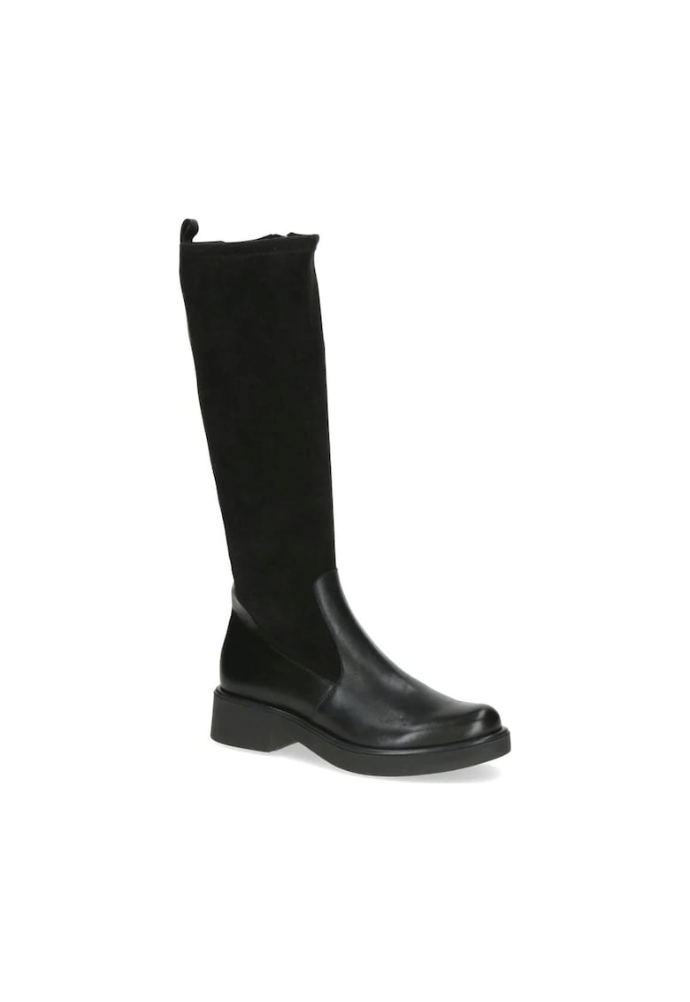 Ghete dama - casual - piele - negru - 2024 -