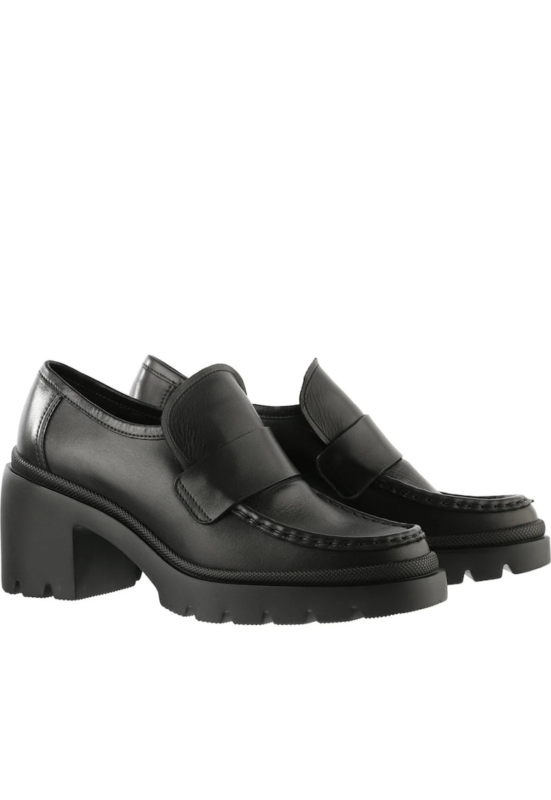Mocasini dama - Hogl - casual - piele naturala - negru - tocuri inalte Mocasini dama - Hogl - casual - piele naturala - negru - tocuri inalte
