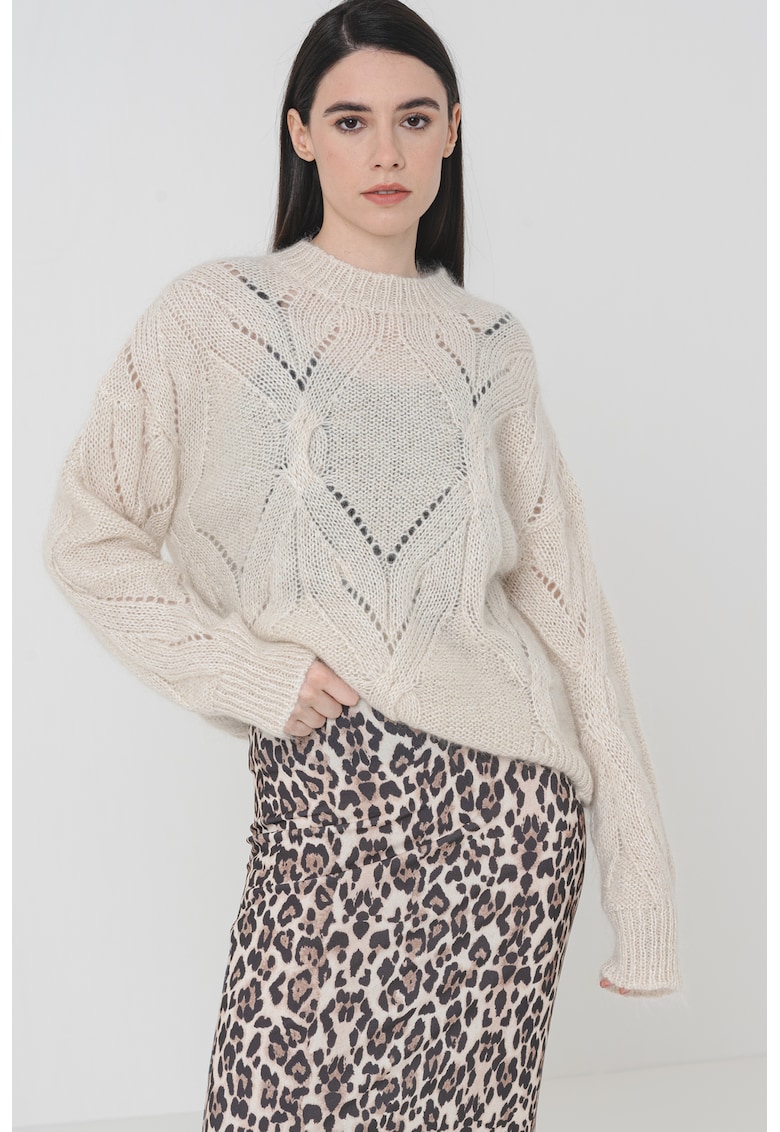 Pulover din amestec de mohair