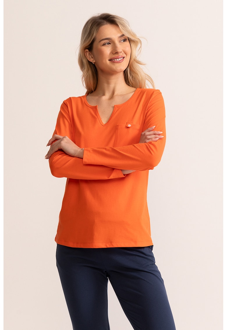 Pijama de bumbac cu pantaloni lungi Maria