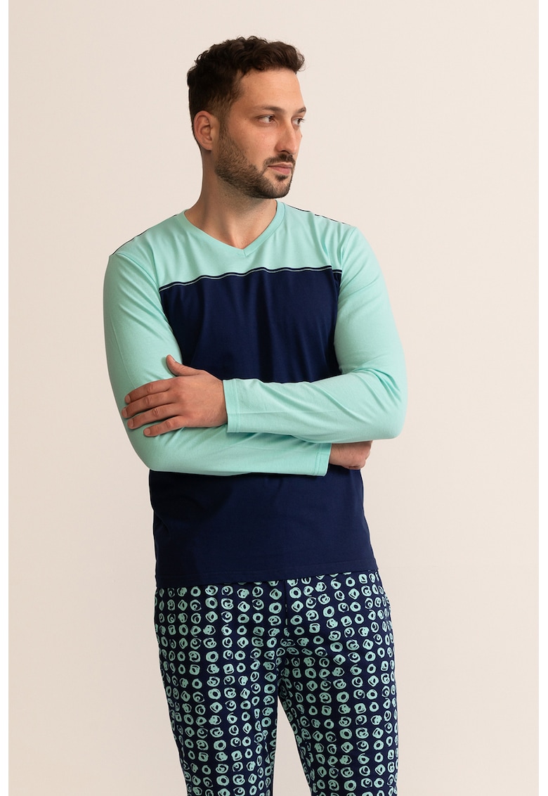 Pijama de bumbac cu buzunare Pijama de bumbac cu buzunare