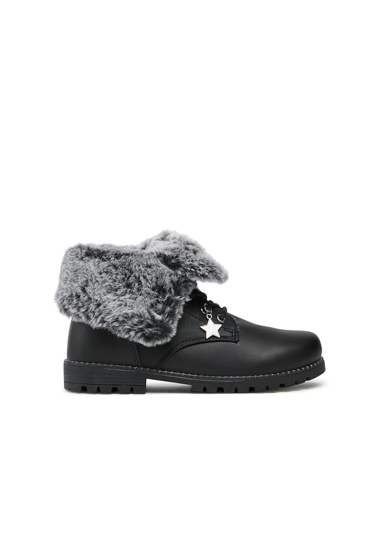 Botine dama - 69527 - Piele ecologica - Negru